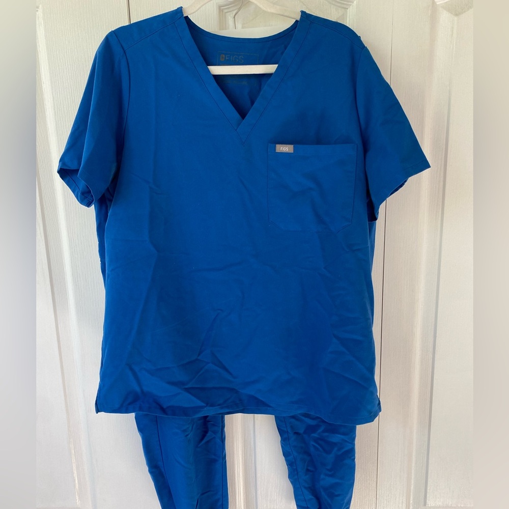 FIGS Royal Blue Scrub Set